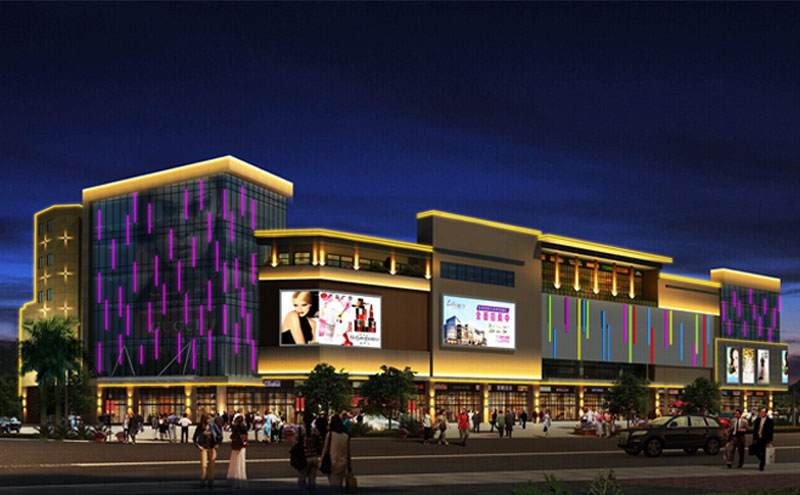 【陜西】盛潤(rùn)購(gòu)物城線型燈亮化