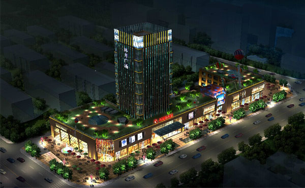 啥？立體大電視？那是線條燈做成的戶外屏幕喲~