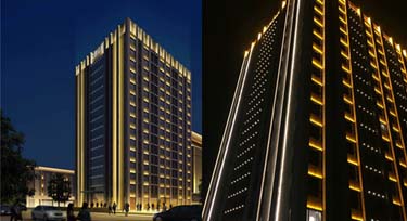 恭賀贛州徐總順利完成洗墻燈安裝并正式亮燈！