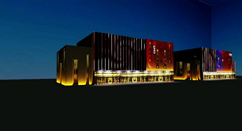 山西太原遠大購物廣場夜景亮化如期亮燈